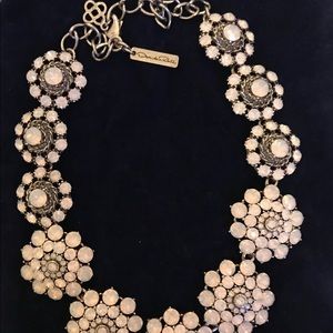 Necklace, white, beautiful details